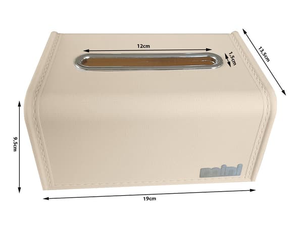 Servettbox/tissue box organizer i plast 19x13,5x9,3 cm