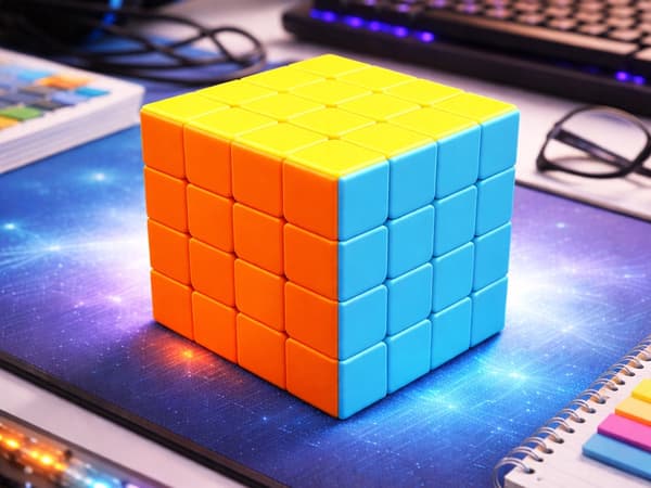 Rubiks kub 4x4 logiikkapeli 6 cm monivärinen