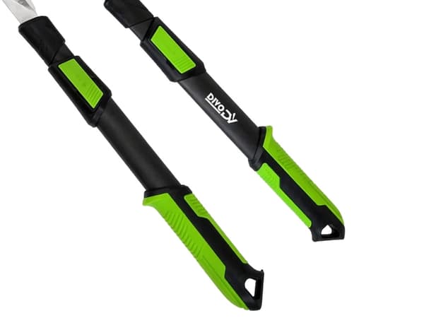 Teleskopisk hækkesaks 26 cm klinge 96 cm sort/grøn