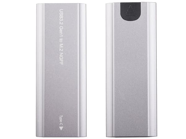 M.2 SATA NGFF SSD-adapterikotelo USB 3.1/USB-C 2230-2280 hopea