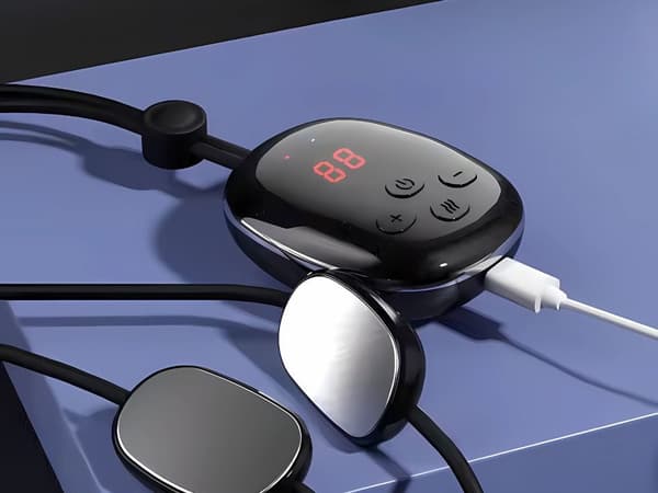 Niskahieroja EMS lämmöllä 4 asetusta, USB-lataus, musta