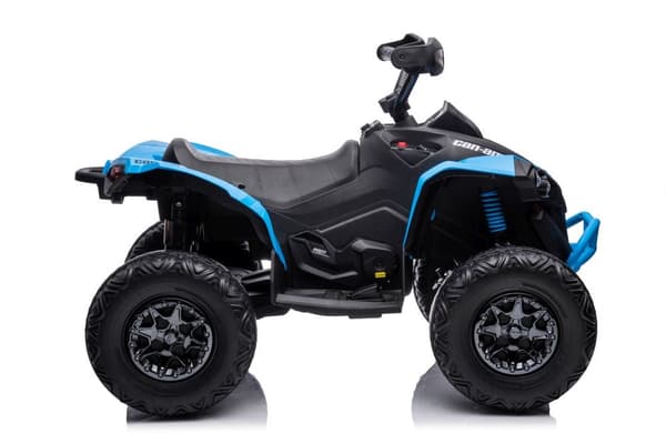 Elektrisk ATV til børn blå 3-8 km/t MP3/USB/Bluetooth 2.4G