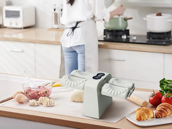 Sähköinen dumpling-kone kaksoismuotti 5,5 cm USB-laddning 5 W
