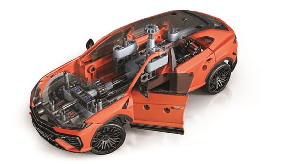 Byggset Lamborghini Urus SUV 160+ delar, Mechanics Laboratory 8+