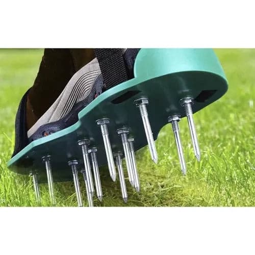 Gräsmatteluftare skor med 26 spikar 5 cm, stl 36-46, 2-pack