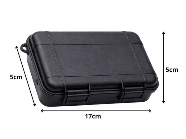 Overlevelsessæt 35 dele med låsbart etui sort 17x5x5 cm