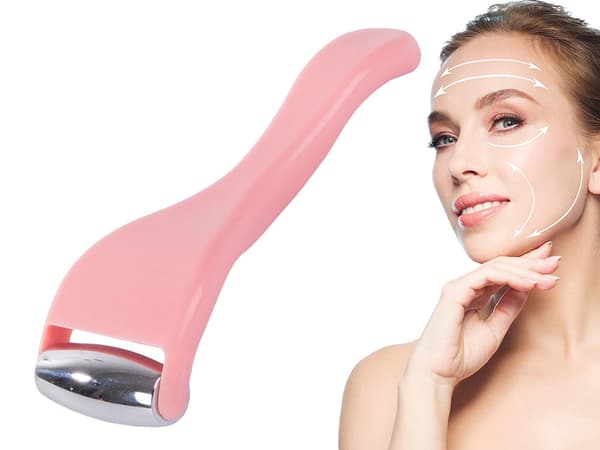 Ansigts- og kropsmassager med 2 roterende kugler 13 x 4,5 cm