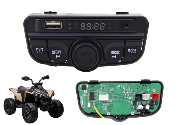 Mittaripaneeli 12V musta muovi DK-CA002 universaali auto