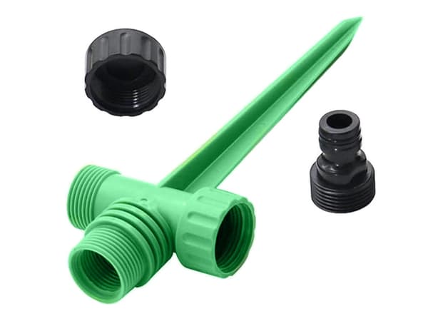 Pulserende sprinklerfordeler 360° 3-arm 26x10,5 cm grøn/sort