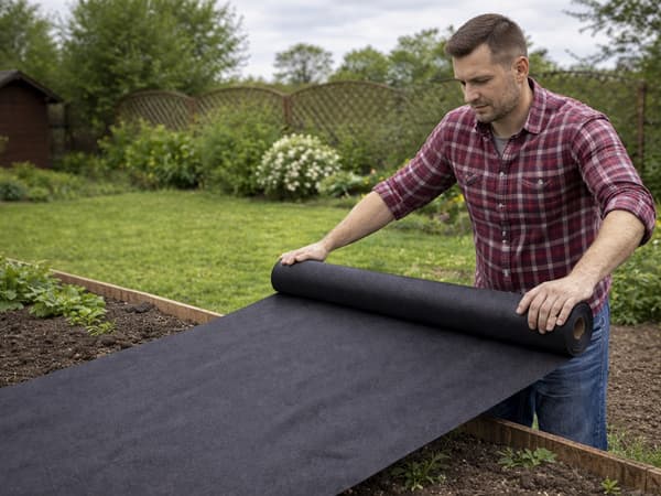 Ukrudtsdug PP 50 g/m² sort 1x20 m (20 m²) rulle