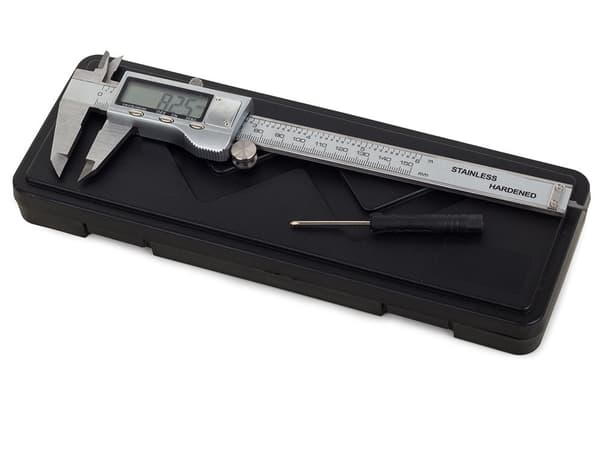 Digitalt skydelære 150 mm i rustfrit stål 0,02 mm med etui