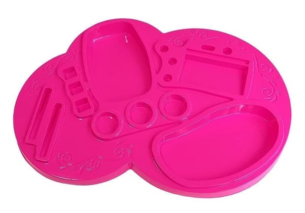 Nagellackset för barn med nageltorkare, 3 lack + 3 glitter, 3+ år