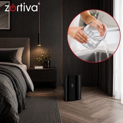 Luftavfuktare 2000 ml med humidistat 40–70% & fjärrkontroll, 30 m²
