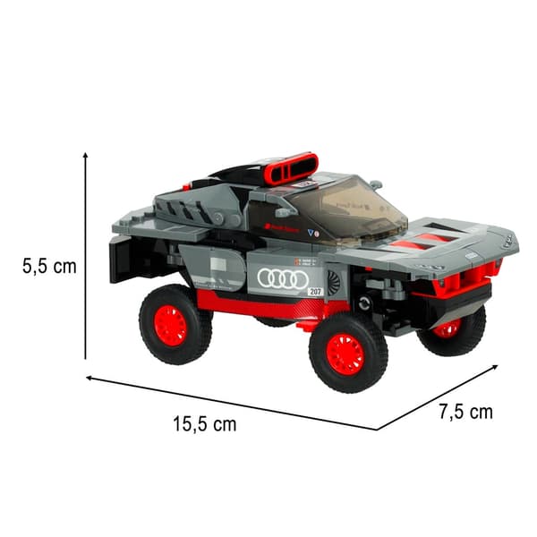 Byggeklodser bilmodel 1:30 Audi RS Q e-tron 376 dele