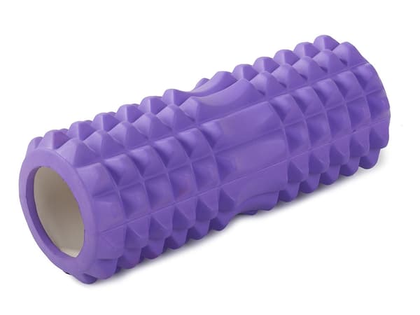 Massage-roller 32 x 13 cm EVA-skum mellemhård lilla