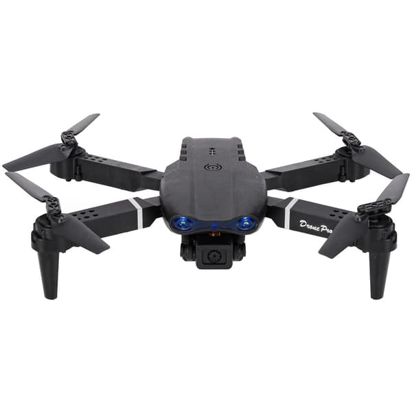 RC-drone med dobbeltkamera 720p, 100 m rækkevidde, taske, sort
