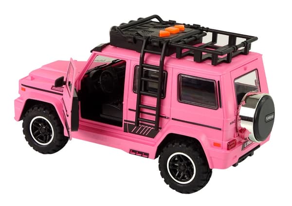 Offroad-leluauto vaaleanpunainen 25 cm kitkatoiminto, ääni & valo 3+