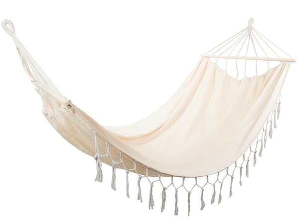 Tuplariippumatto puutangoilla 200x150 cm sis. 2 ripustusnarua