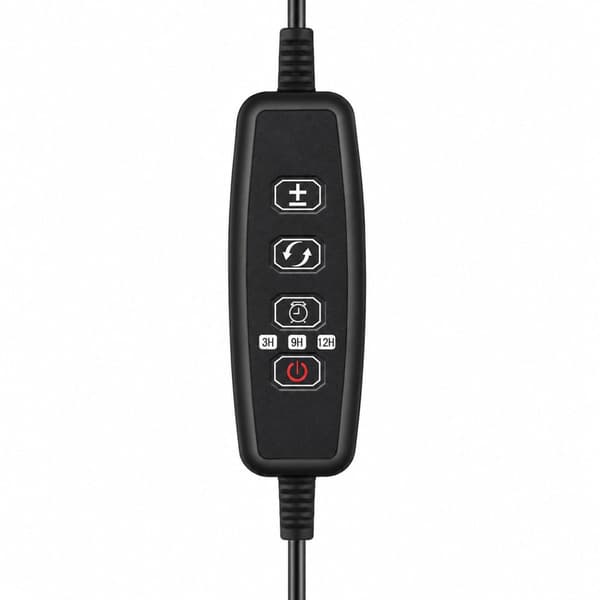 LED-vækstlys 30W klemme-lampe 3-armet 9 niveauer timer USB/230V