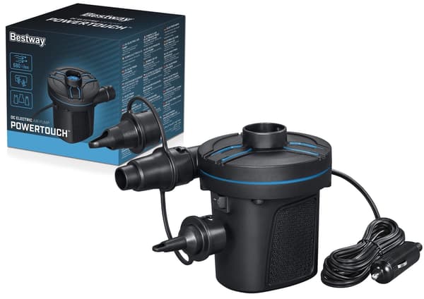 Elektrisk luftpumpe 12V 96W 680 l/min til madras og strandbold