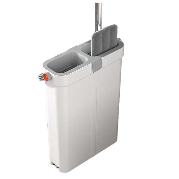 Flatmopp set med dubbelkammare-hink 81-140 cm teleskop, 2 pads