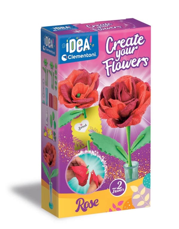Pysselset pappersrosor 2-pack Mini Flower Factory Rose