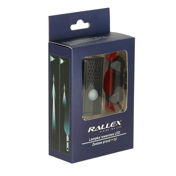 LED-pyörävalosetti etu/taka ladattava USB-yleiskiinnike