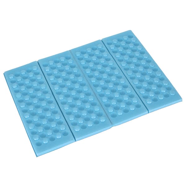 Hopfällbar sittdyna i skum blå 29,5x39,5 cm för camping & vandring