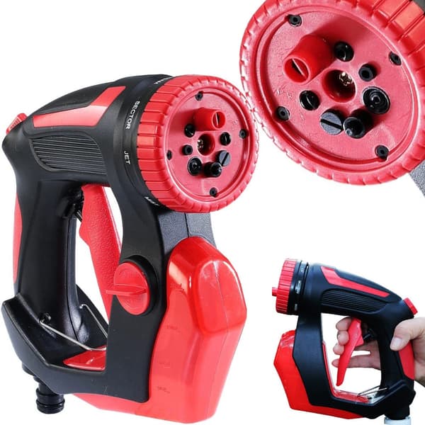 Skumpistol til bilvask 200 ml 8 indstillinger til 1/2" slange rød