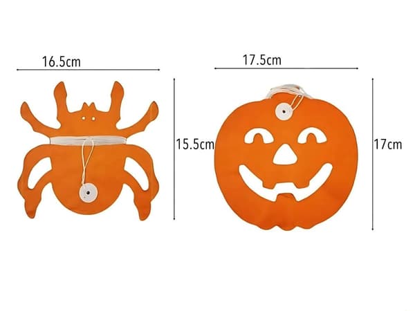 Halloween guirlande papir græskar/edderkop orange/sort 3 m