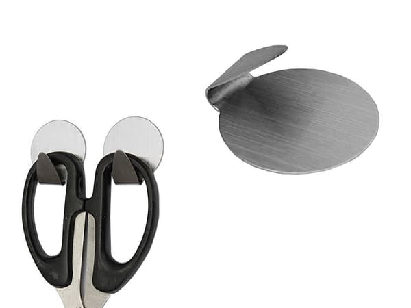 Självhäftande väggkrokar rostfritt stål 4-pack silver 4 x 3,5 cm