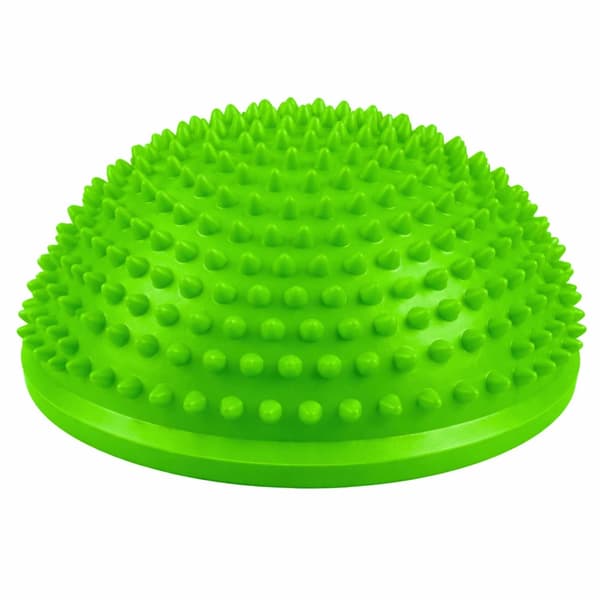 Sensorisk balanshalvboll 16 cm med massagepiggar för rehab och terapi