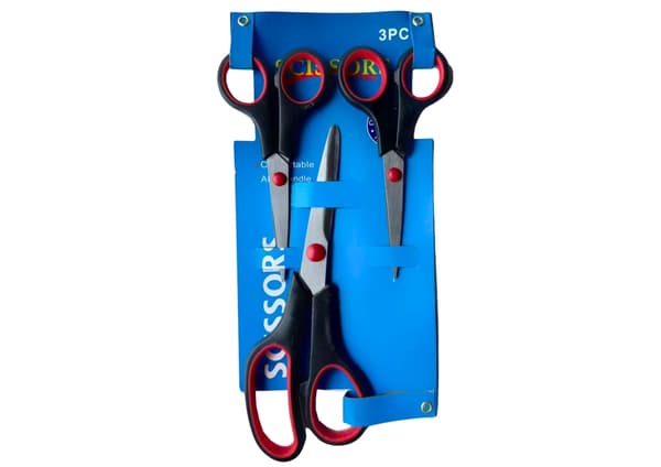 Kontorsax set 3-pack 20/14/12,5 cm rostfritt stål ergonomiskt