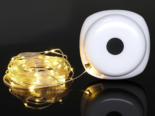 Genopladelig campinglampe med LED-lyskæde 8 m, 5 indstillinger, USB-C