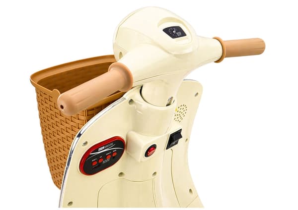 Batteriscooter Vespa XW-03 beige, kompakt elscooter til bykørsel