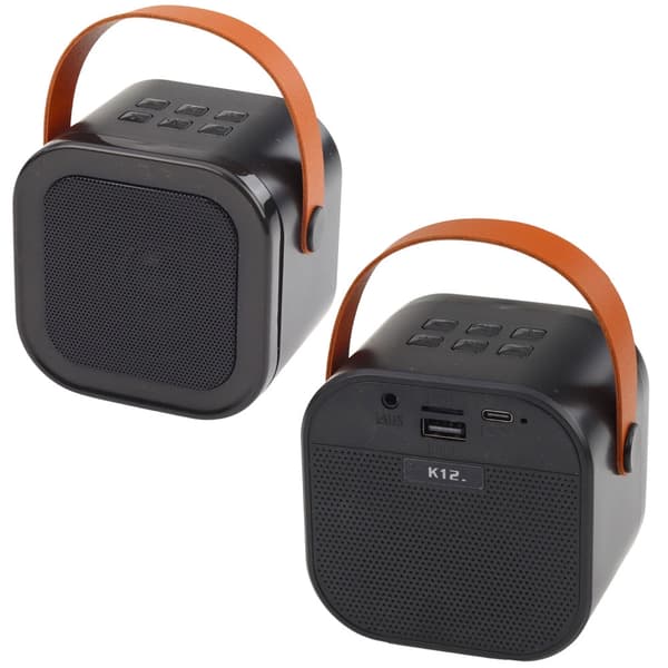 Trådløst karaoke-system K12 med højttaler og 2 mikrofoner Bluetooth