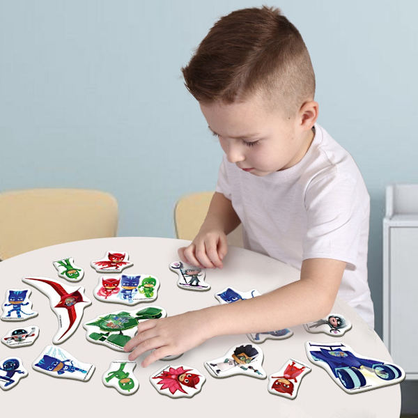 Pj Masks magnet sæt 20-pack magneter til børn 3+ (ca 3–8 cm)