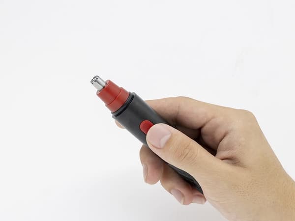 Näshårstrimmer/öronhårstrimmer i rostfritt stål batteridriven AA