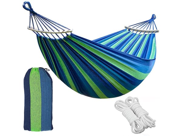 Dobbelt hængekøje 270x160 cm til 2 personer, bomull/polyester Brazil