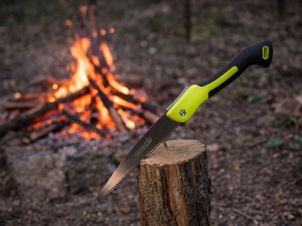 Sammenklappelig handsav 18 cm klinge, stål/plast, udfoldet længde 40 cm