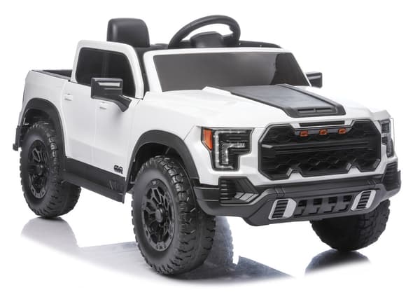 Batteridriven elbil 4x4 för barn, vit