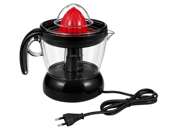 Elektrisk citruspresser 0,7 l 25 W plast sort