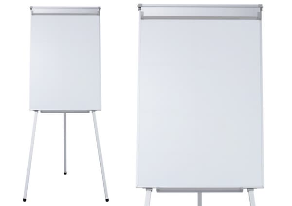 Magnetisk flipchart på stativ 70x100 cm whiteboard, tiltbart 15°