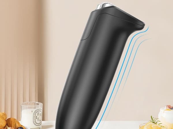 Mælkeskummer batteridrevet 22 cm stål/plast sort