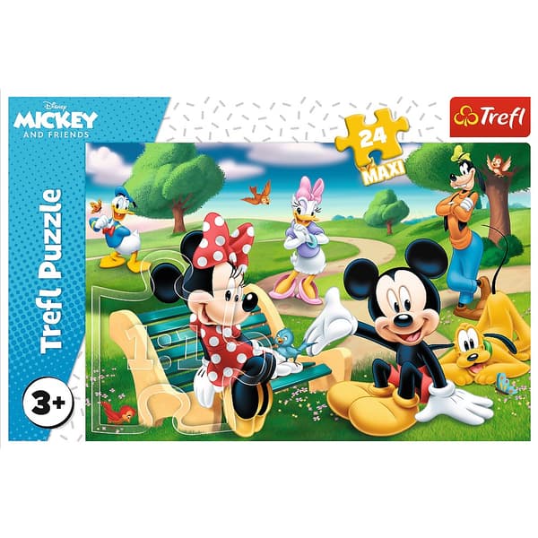 Puslespil Mickey Mouse 24 MAXI-brikker 600x400 mm