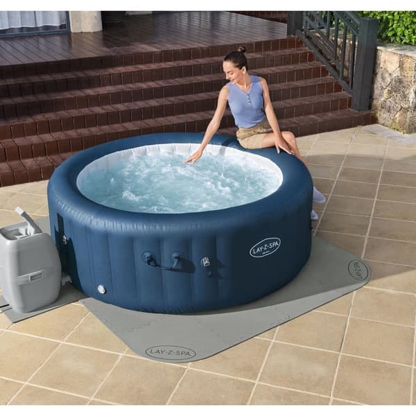 Skummåtte gulvbeskyttelse til spa/jacuzzi 196x196 cm 17 dele Lay-Z-Spa