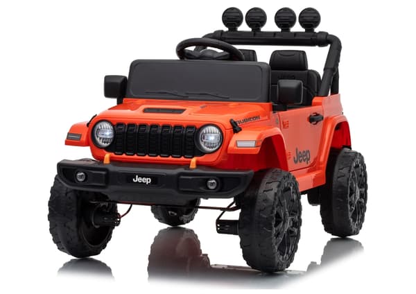 Batteridriven leksaksbil Jeep Rubicon för barn orange