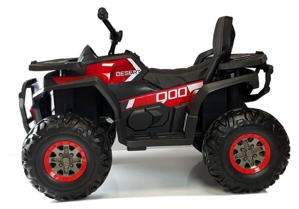 Elektrisk fyrhjuling för barn 4x45W 12V röd, 3-8 km/h