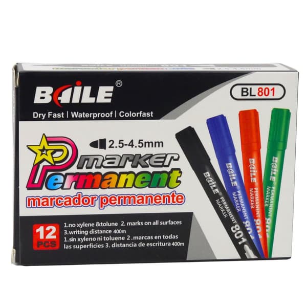 Permanent marker grøn vandfast 2,5–4,5 mm spids til flere overflader