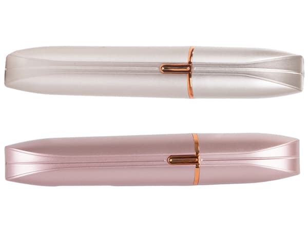 Elektrisk neglepolerer trådløs USB-C 14 cm, sølv/rosa